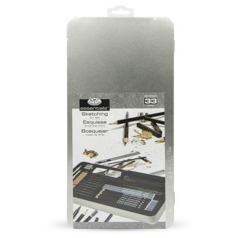 Zestaw do szkicowania R&L Essentials ołówki + węgiel + grafit + wiszery + gumki + temperówka